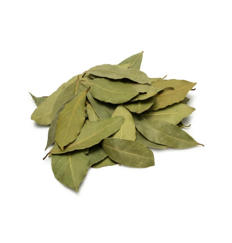 Hand selected whole dried Turkish bay leaves in carton box