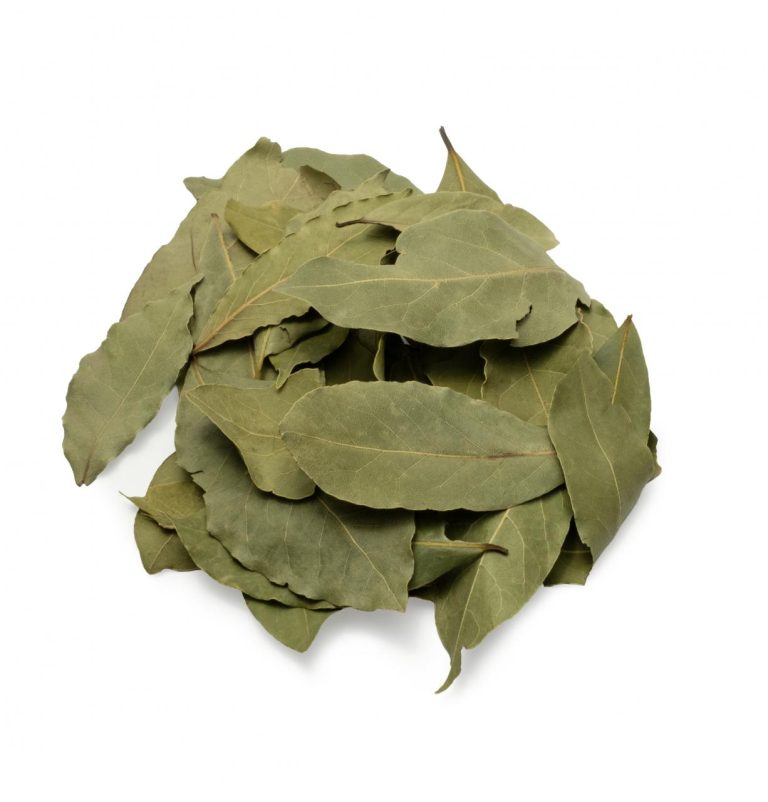 Semi-selected whole dried Turkish bay leaves in pressed bale